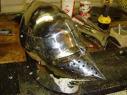 Stainless Steel Pig Face Bascinet